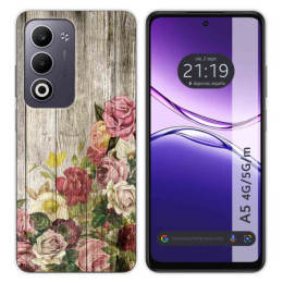 Funda Silicona para Oppo A5m / A5 4G / 5G diseño Madera 08 Dibujos