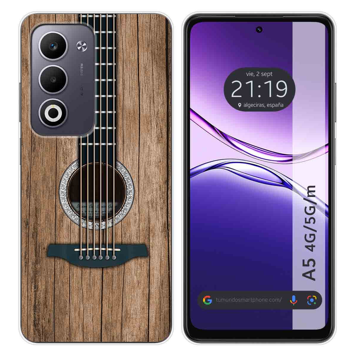 Funda Silicona para Oppo A5m / A5 4G / 5G diseño Madera 11 Dibujos