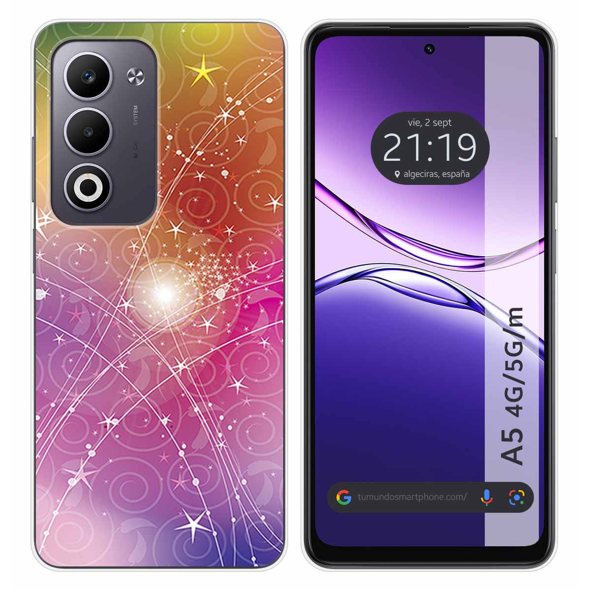 Funda Silicona para Oppo A5m / A5 4G / 5G diseño Abstracto Dibujos