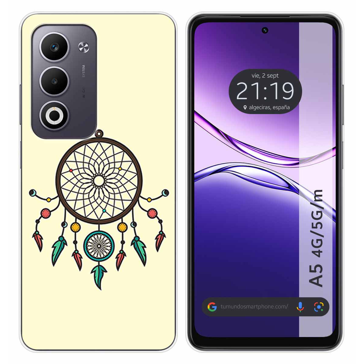 Funda Silicona para Oppo A5m / A5 4G / 5G diseño Atrapasueños Dibujos