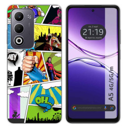 Funda Silicona para Oppo A5m / A5 4G / 5G diseño Comic Dibujos