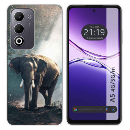 Funda Silicona para Oppo A5m / A5 4G / 5G diseño Elefante Dibujos