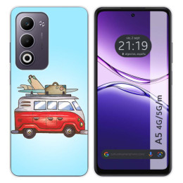 Funda Silicona para Oppo A5m / A5 4G / 5G diseño Furgoneta Dibujos