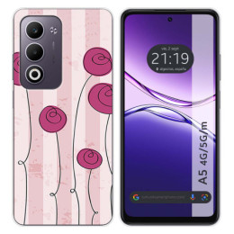 Funda Silicona para Oppo A5m / A5 4G / 5G diseño Flores Vintage Dibujos