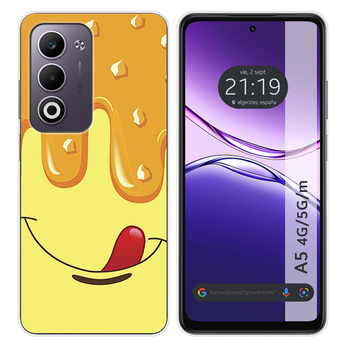 Funda Silicona para Oppo A5m / A5 4G / 5G diseño Helado Vainilla Dibujos