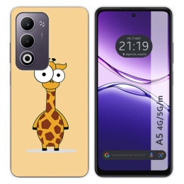 Funda Silicona para Oppo A5m / A5 4G / 5G diseño Jirafa Dibujos