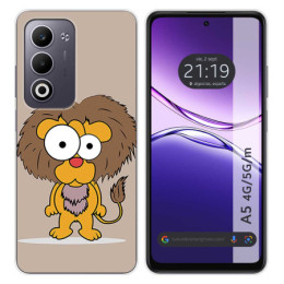 Funda Silicona para Oppo A5m / A5 4G / 5G diseño Leon Dibujos