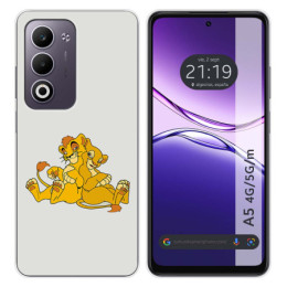 Funda Silicona para Oppo A5m / A5 4G / 5G diseño Leones Dibujos