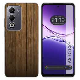 Funda Silicona para Oppo A5m / A5 4G / 5G diseño Madera Dibujos