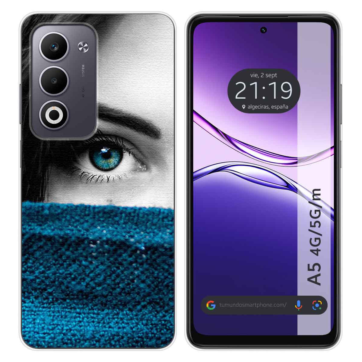 Funda Silicona para Oppo A5m / A5 4G / 5G diseño Ojo Dibujos