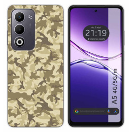 Funda Silicona para Oppo A5m / A5 4G / 5G diseño Sand Camuflaje Dibujos