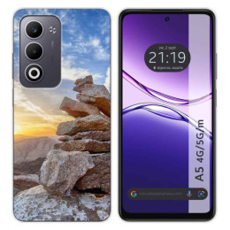 Funda Silicona para Oppo A5m / A5 4G / 5G diseño Sunset Dibujos