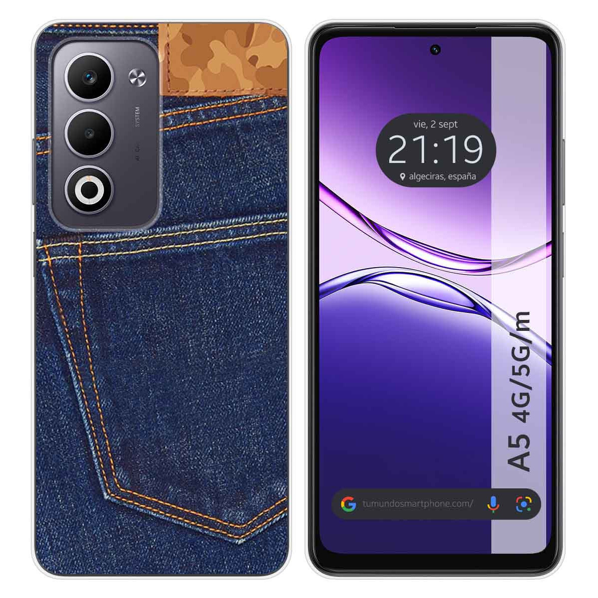 Funda Silicona para Oppo A5m / A5 4G / 5G diseño Vaquero Dibujos