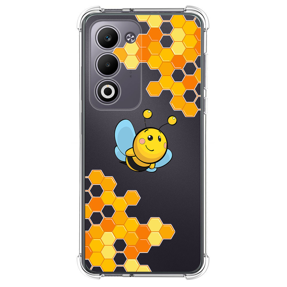 Funda Silicona Antigolpes para Oppo A5m / A5 4G / 5G diseño Abeja Dibujos
