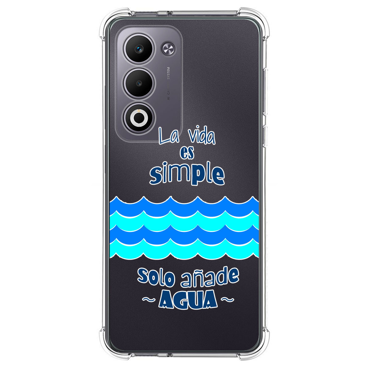 Funda Silicona Antigolpes para Oppo A5m / A5 4G / 5G diseño Agua Dibujos