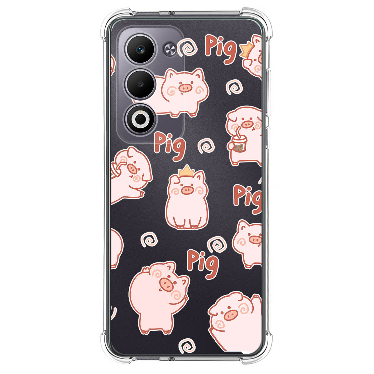 Funda Silicona Antigolpes para Oppo A5m / A5 4G / 5G diseño Cerdos Dibujos
