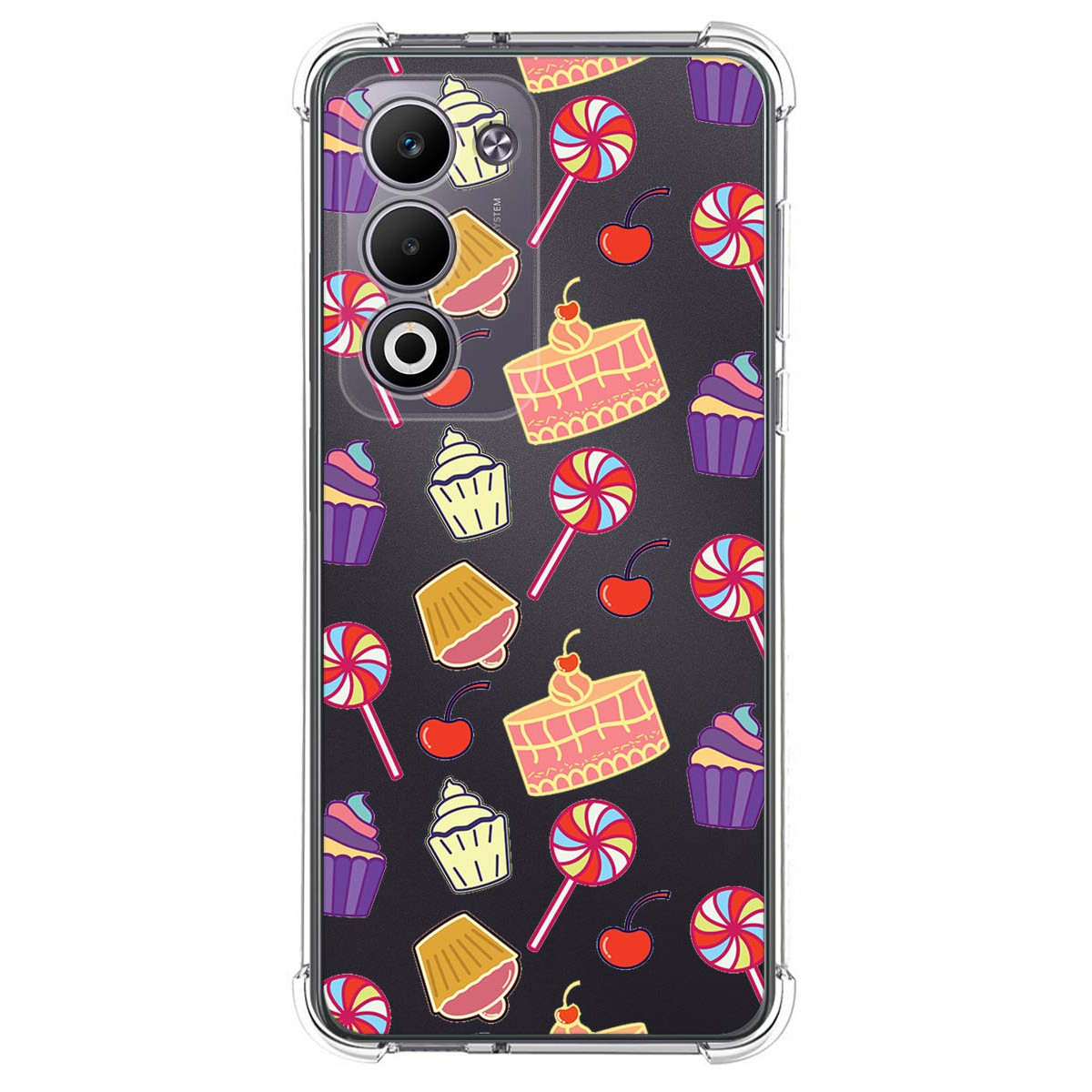 Funda Silicona Antigolpes para Oppo A5m / A5 4G / 5G diseño Dulces 01 Dibujos