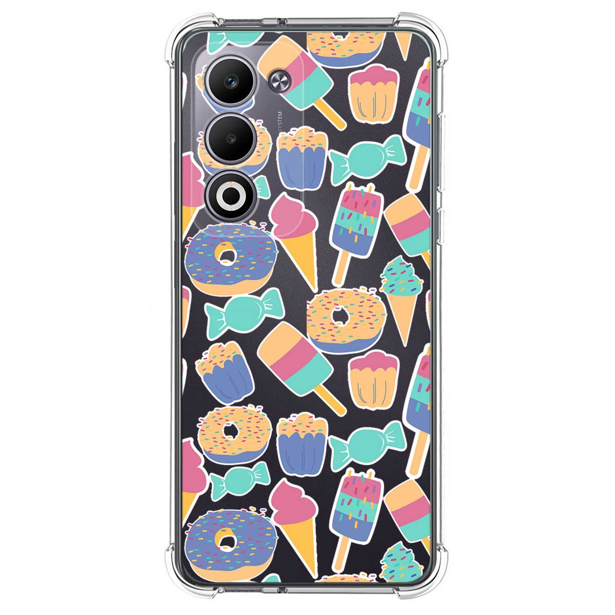 Funda Silicona Antigolpes para Oppo A5m / A5 4G / 5G diseño Dulces 02 Dibujos