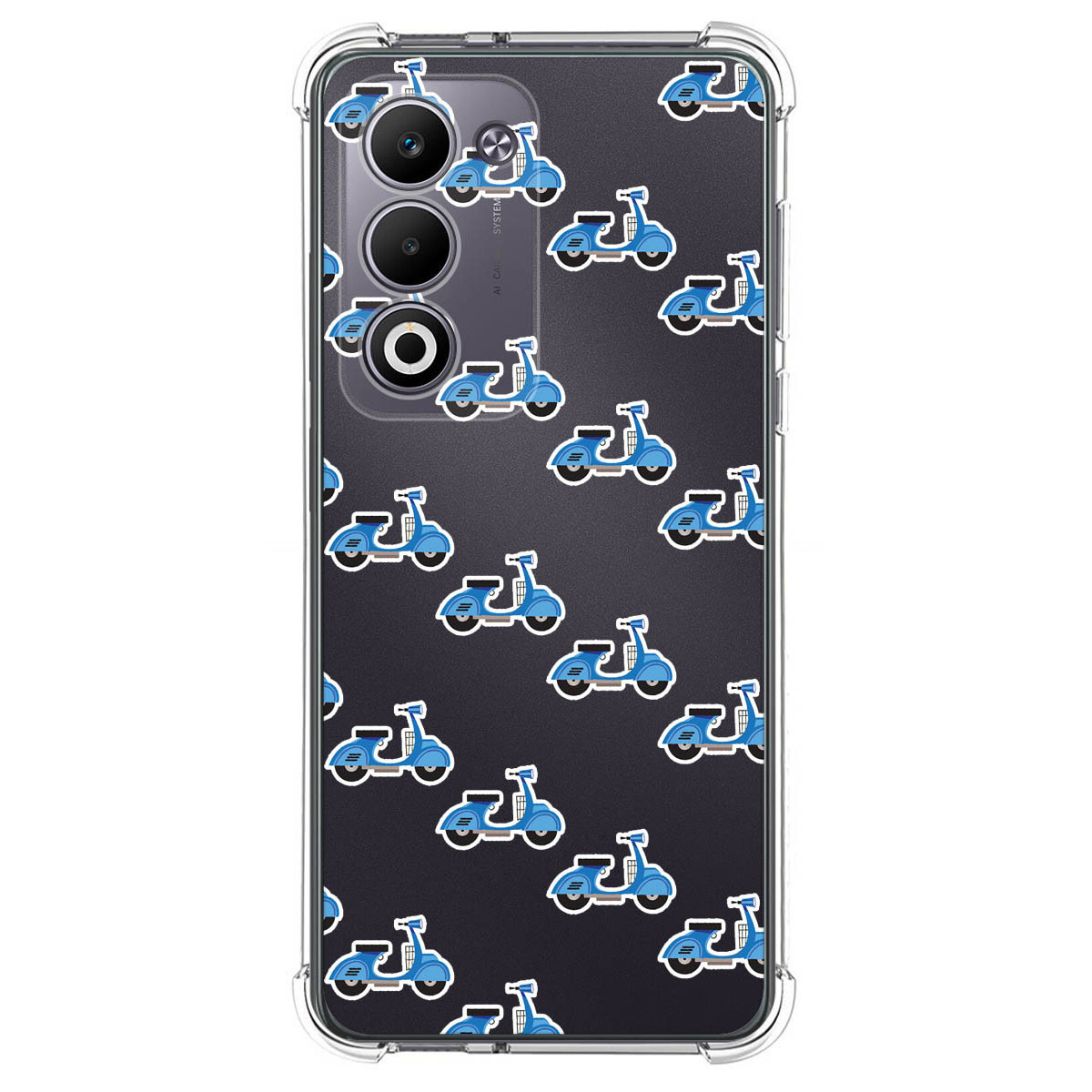 Funda Silicona Antigolpes para Oppo A5m / A5 4G / 5G diseño Scooter Dibujos