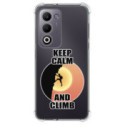 Funda Silicona Antigolpes para Oppo A5m / A5 4G / 5G diseño Hombre Escalada Dibujos