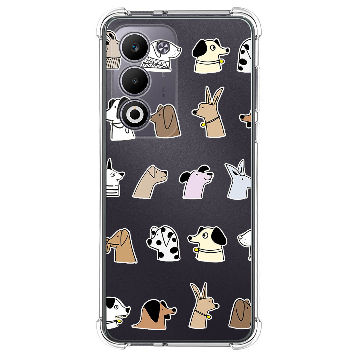 Funda Silicona Antigolpes para Oppo A5m / A5 4G / 5G diseño Perros Dibujos