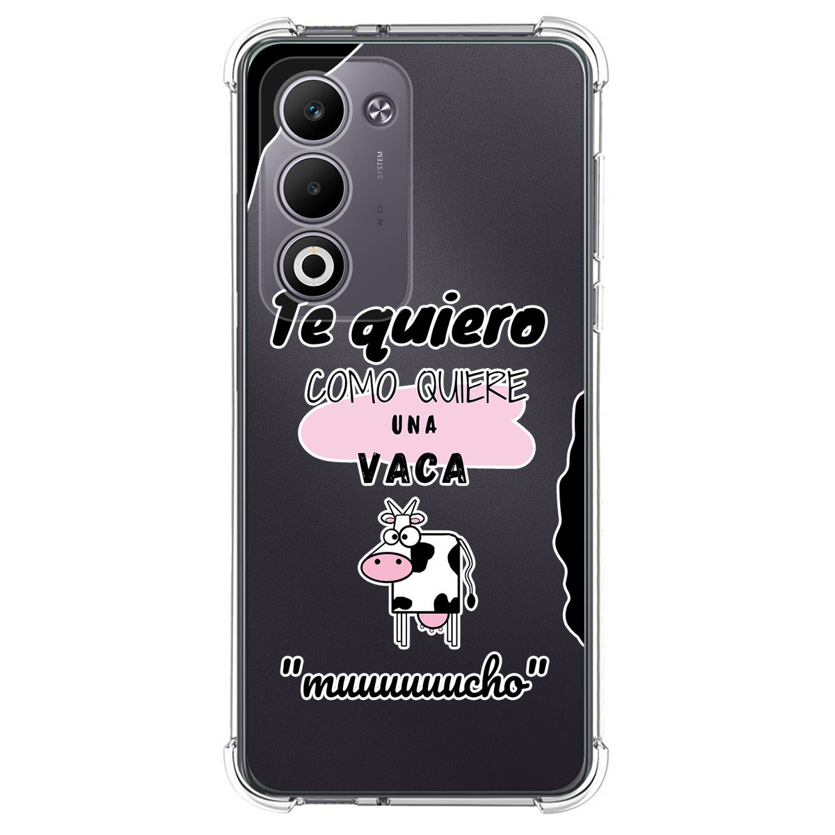 Funda Silicona Antigolpes para Oppo A5m / A5 4G / 5G diseño Vaca Dibujos
