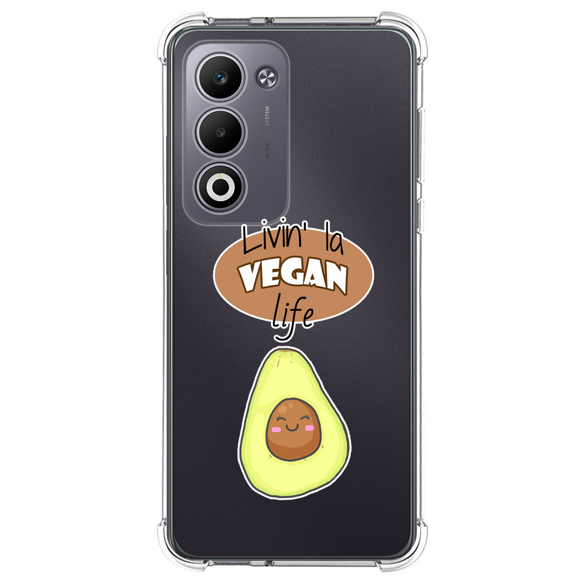 Funda Silicona Antigolpes para Oppo A5m / A5 4G / 5G diseño Vegan Life Dibujos