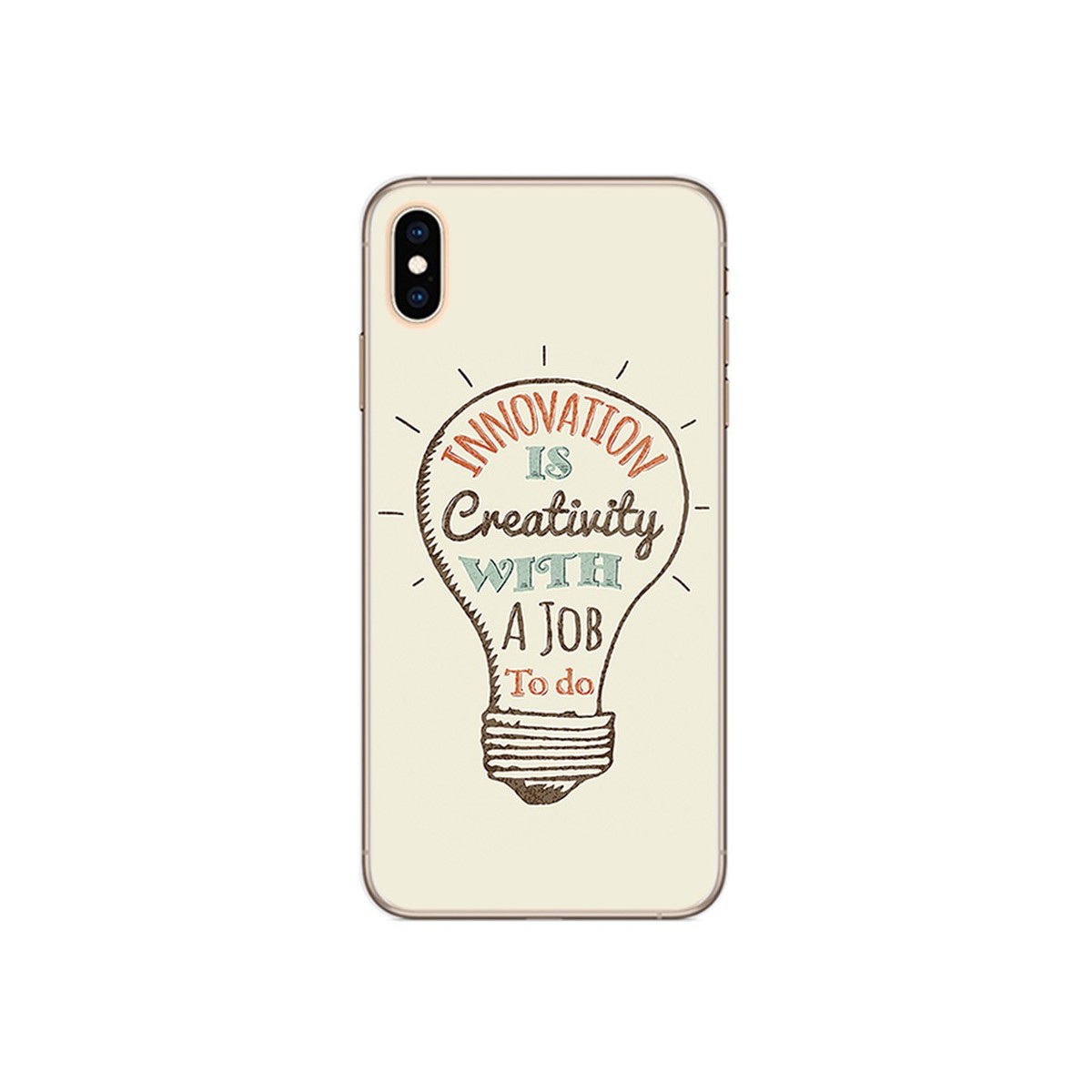 Funda Gel Tpu para Iphone XS Max Diseño Creativity Dibujos