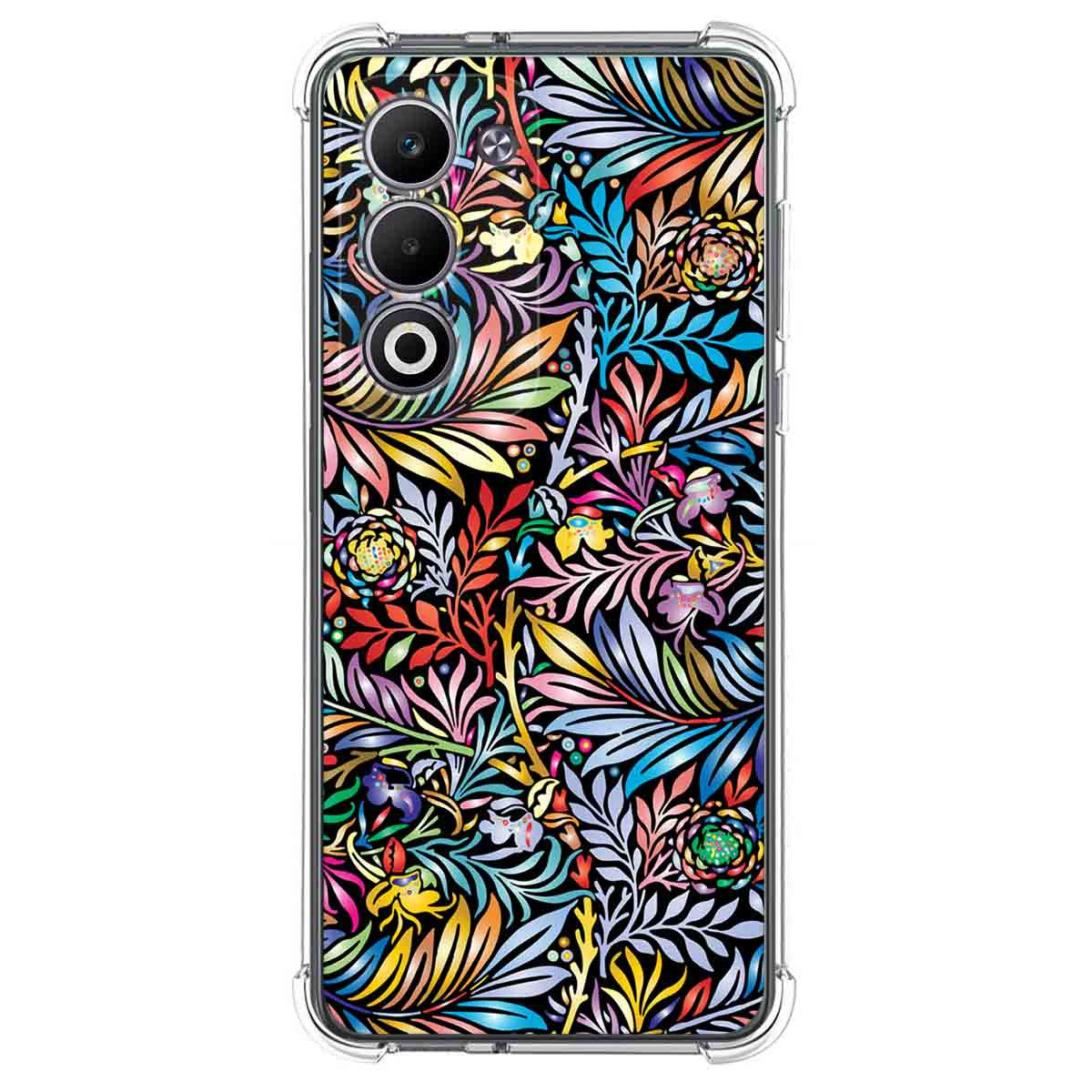 Funda Silicona Antigolpes para Oppo A5m / A5 4G / 5G diseño Flores 04 Dibujos