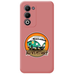 Funda Silicona Líquida Rosa para Oppo A5m / A5 4G / 5G diseño Adventure Dibujos