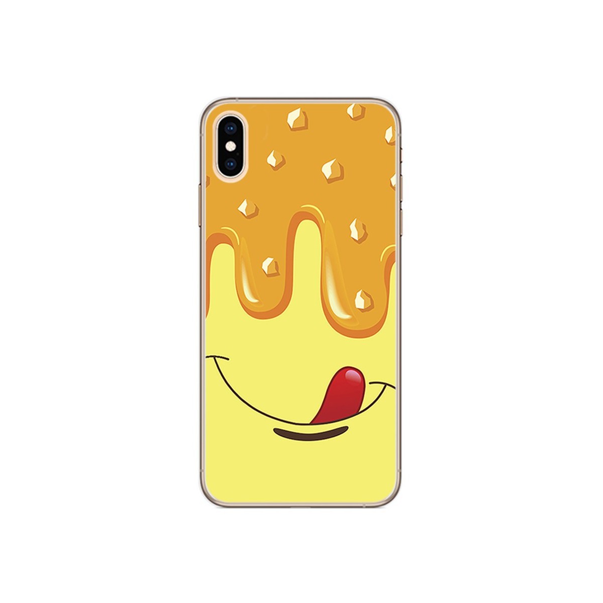 Funda Gel Tpu para Iphone XS Max Diseño Helado Vainilla Dibujos