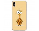 Funda Gel Tpu para Iphone XS Max Diseño Jirafa Dibujos