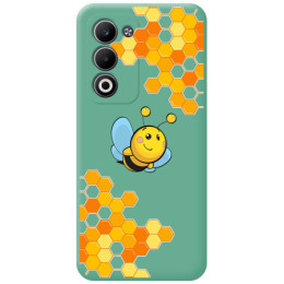 Funda Silicona Líquida Verde para Oppo A5m / A5 4G / 5G diseño Abeja Dibujos