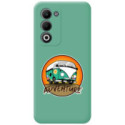 Funda Silicona Líquida Verde para Oppo A5m / A5 4G / 5G diseño Adventure Dibujos