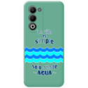 Funda Silicona Líquida Verde para Oppo A5m / A5 4G / 5G diseño Agua Dibujos