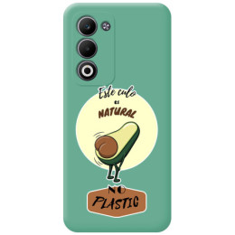 Funda Silicona Líquida Verde para Oppo A5m / A5 4G / 5G diseño Culo Natural Dibujos