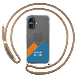 Personaliza tu Funda Colgante Transparente para Iphone 17 (6.3) con Cordon Camel Dibujo Personalizada