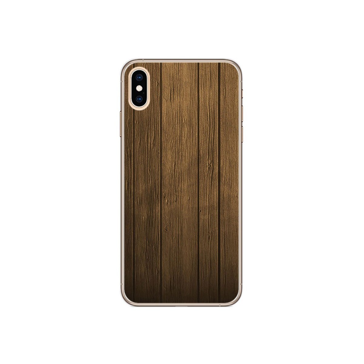 Funda Gel Tpu para Iphone XS Max Diseño Madera Dibujos