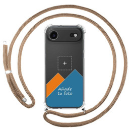 Personaliza tu Funda Colgante Transparente para Iphone 17 Air (6.5) con Cordon Camel Dibujo Personalizada