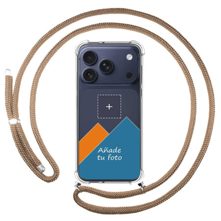 Personaliza tu Funda Colgante Transparente para Iphone 17 Pro (6.3) con Cordon Camel Dibujo Personalizada