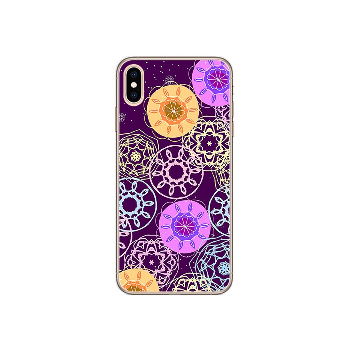 Funda Gel Tpu para Iphone XS Max Diseño Radial Dibujos