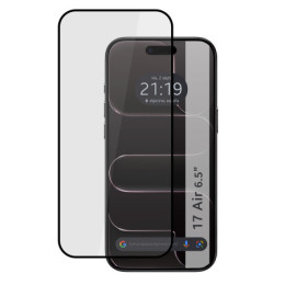 Protector Cristal Templado Completo 5D Full Glue Negro para Iphone 17 Air (6.5) Vidrio