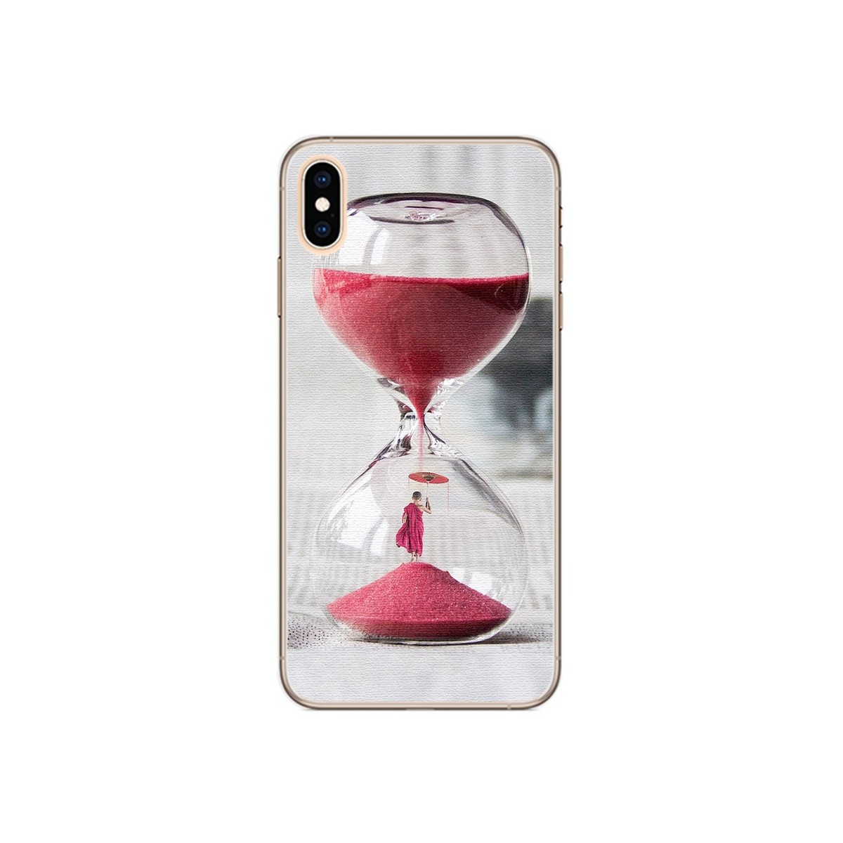Funda Gel Tpu para Iphone XS Max Diseño Reloj Dibujos