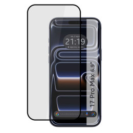 Protector Cristal Templado Completo 5D Full Glue Negro para Iphone 17 Pro Max (6.9) Vidrio