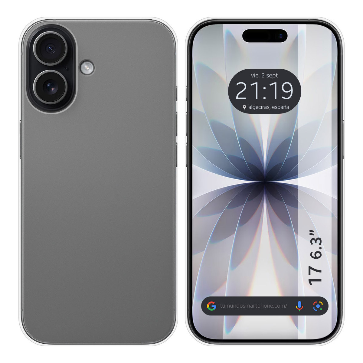 Funda Silicona Gel TPU Transparente para Iphone 17 (6.3)