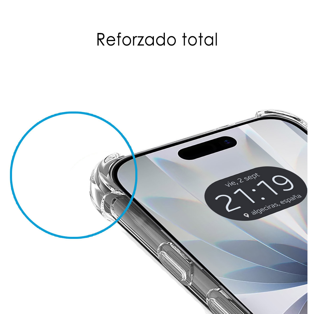 Funda Silicona Antigolpes Transparente para Iphone 17 (6.3)