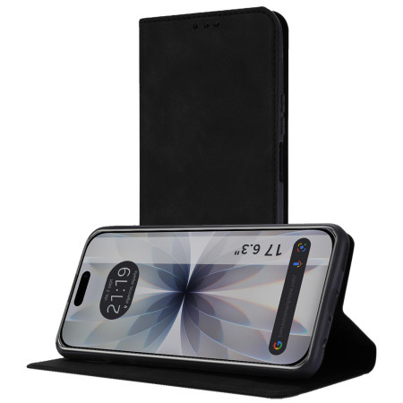 Funda Libro de Polipiel con tarjetero para Iphone 17 (6.3) color Negra