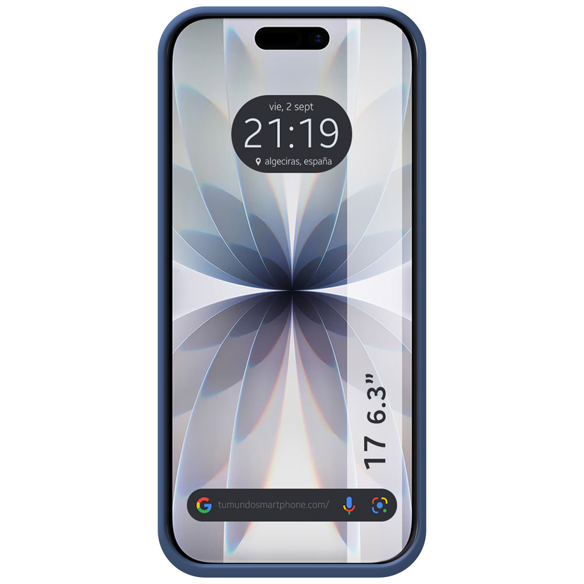 Funda Silicona Líquida Ultra Suave para Iphone 17 (6.3) color Azul