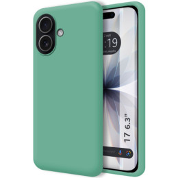 Funda Silicona Líquida Ultra Suave para Iphone 17 (6.3) color Verde