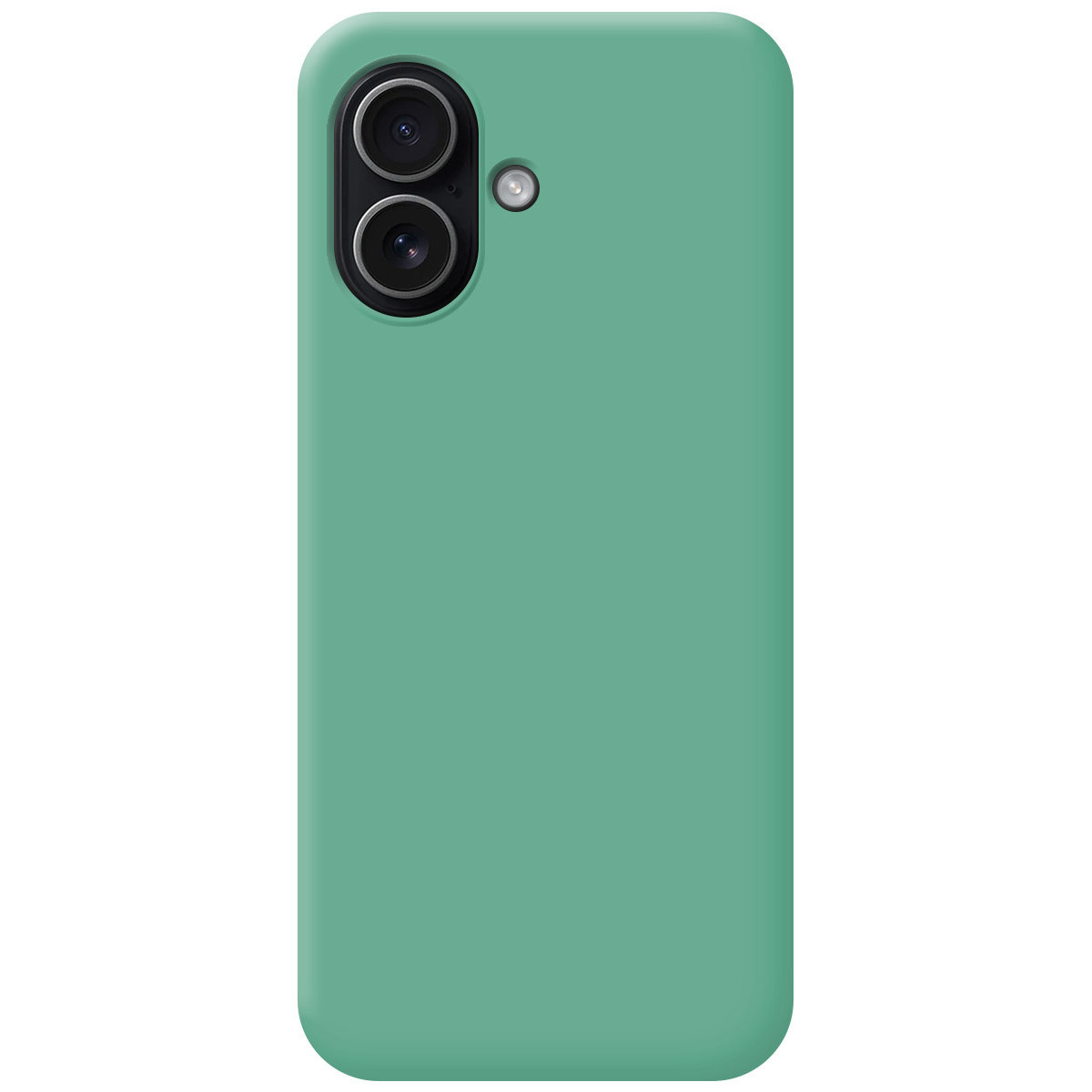 Funda Silicona Líquida Ultra Suave para Iphone 17 (6.3) color Verde